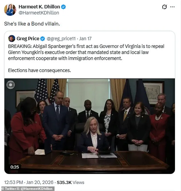 Abigail Spanberger's 'Far-Left' Policies Spark Controversy as Critics Accuse Her of Abandoning Campaign Promises