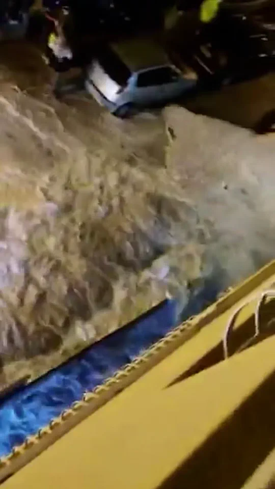 Chaos as Storm Harry's Tsunami-Style Surge Floods Sicilian Streets