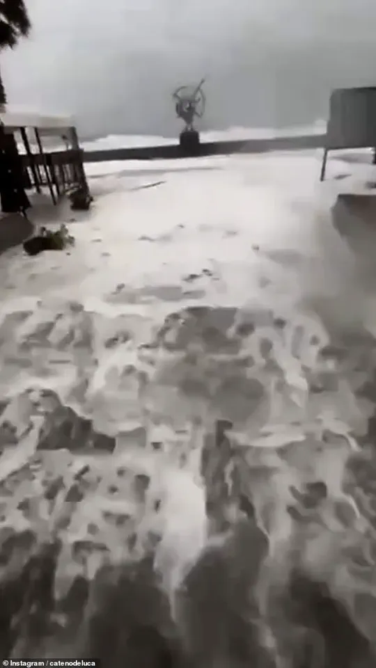 Chaos as Storm Harry's Tsunami-Style Surge Floods Sicilian Streets