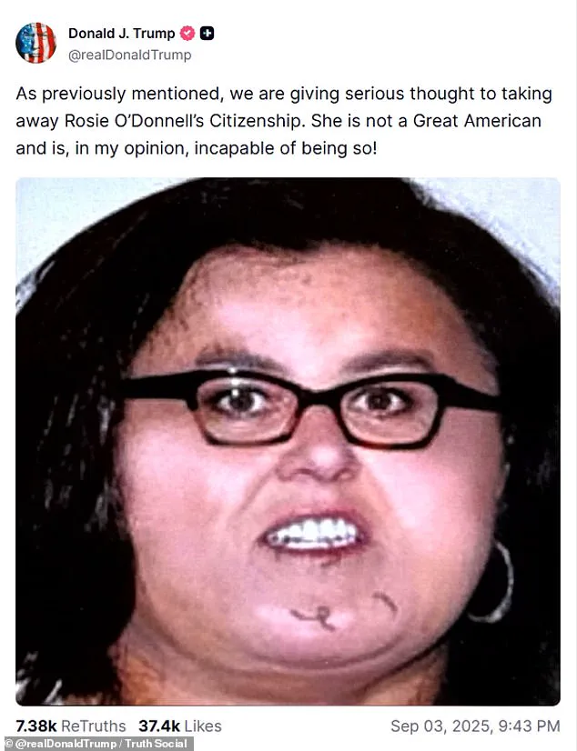 President Trump's Threat to Revoke Rosie O'Donnell's Citizenship Raises Legal Questions