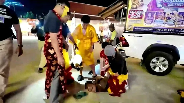 Thai Police in Red Dragon Costume Apprehend Art Theif in Unprecedented Lunar New Year Operation