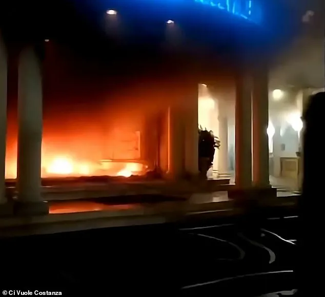 Wedding Turns to Nightmare as Hotel Fire Ravages Avellino, Italy – One Injured, Building Left in Ruins
