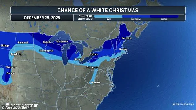 White Christmas Forecast as Winter Storms Threaten Holiday Travel Disruptions