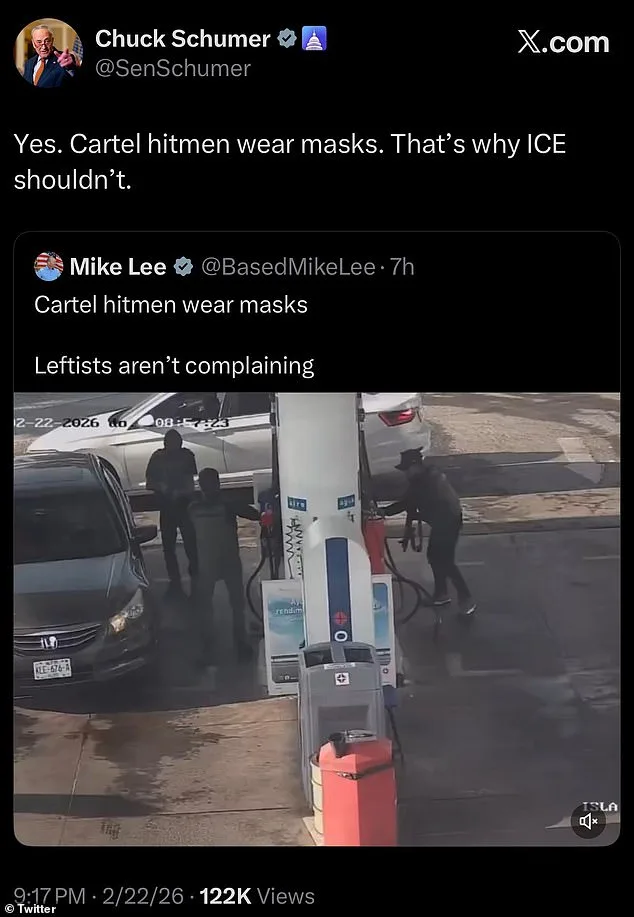 Senator Mike Lee's Deleted Post Linking ICE to Mexican Cartels Sparks Capitol Hill Controversy Amid Rising Violence