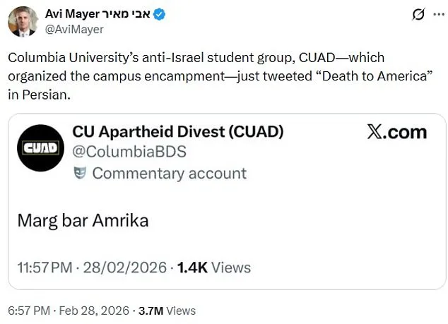 Devastating U.S.-Israel Strike on Iran Followed by Columbia University Pro-Palestine Group's Controversial Statement