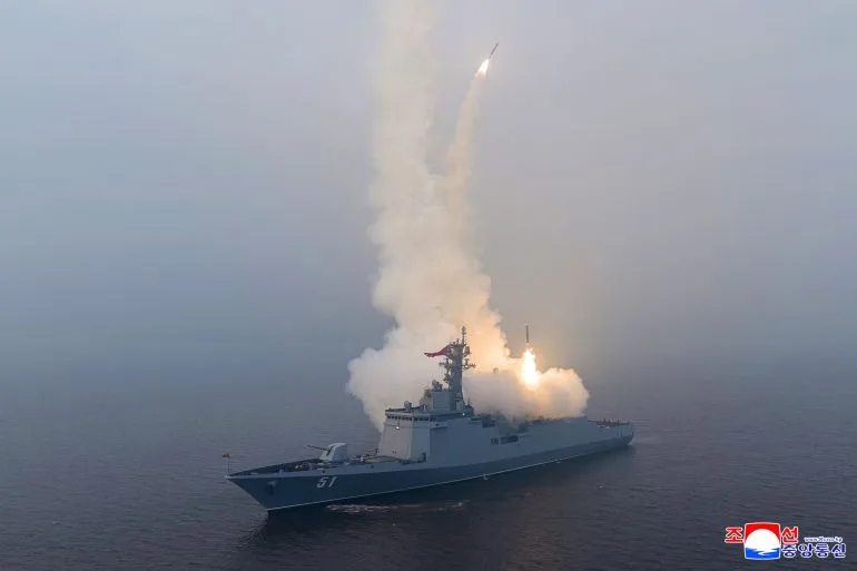 North Korea's Kim Jong Un Leads Strategic Cruise Missile Test, Marking Naval Modernization Milestone